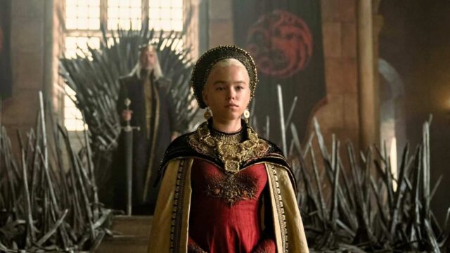 Milly Alcock como Rhaenyra Targaryen en House of the Dragon 1x01