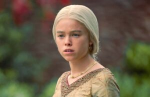 Milly Alcock como la joven Rhaenyra Targaryen en House of the Dragon (La Casa del Dragón) 1x04