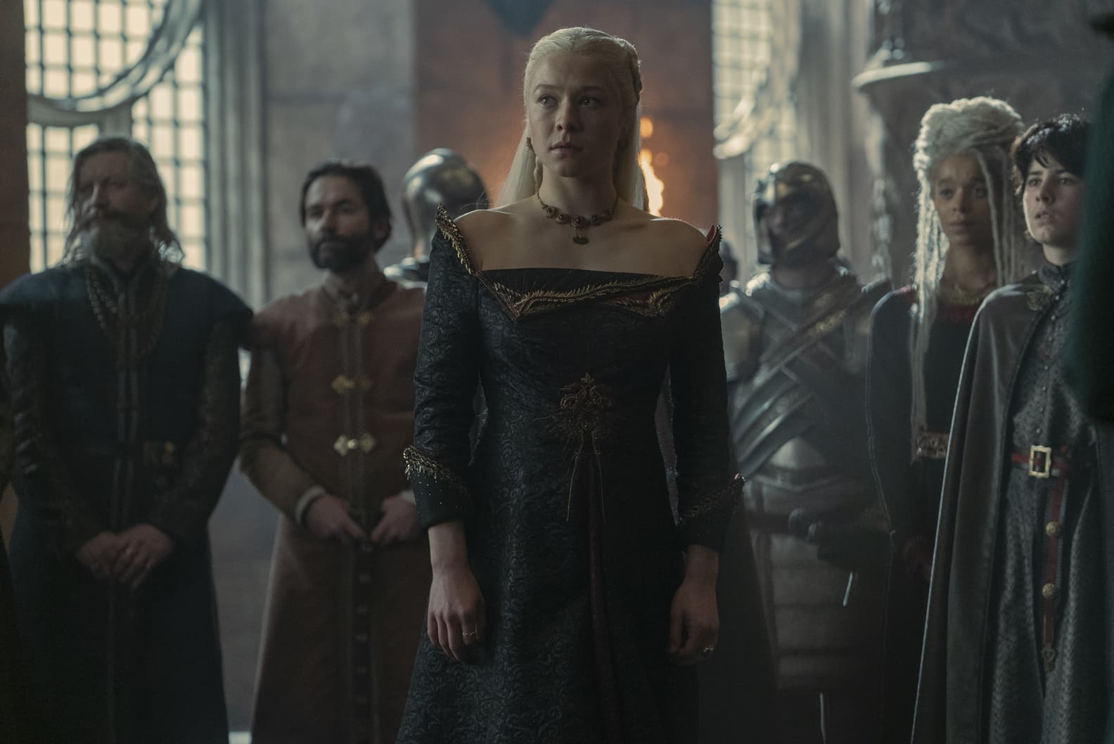 Emma D'Arcy como la princesa Rhaenyra Targaryen en House of the Dragon (La Casa del Dragón) 1x08