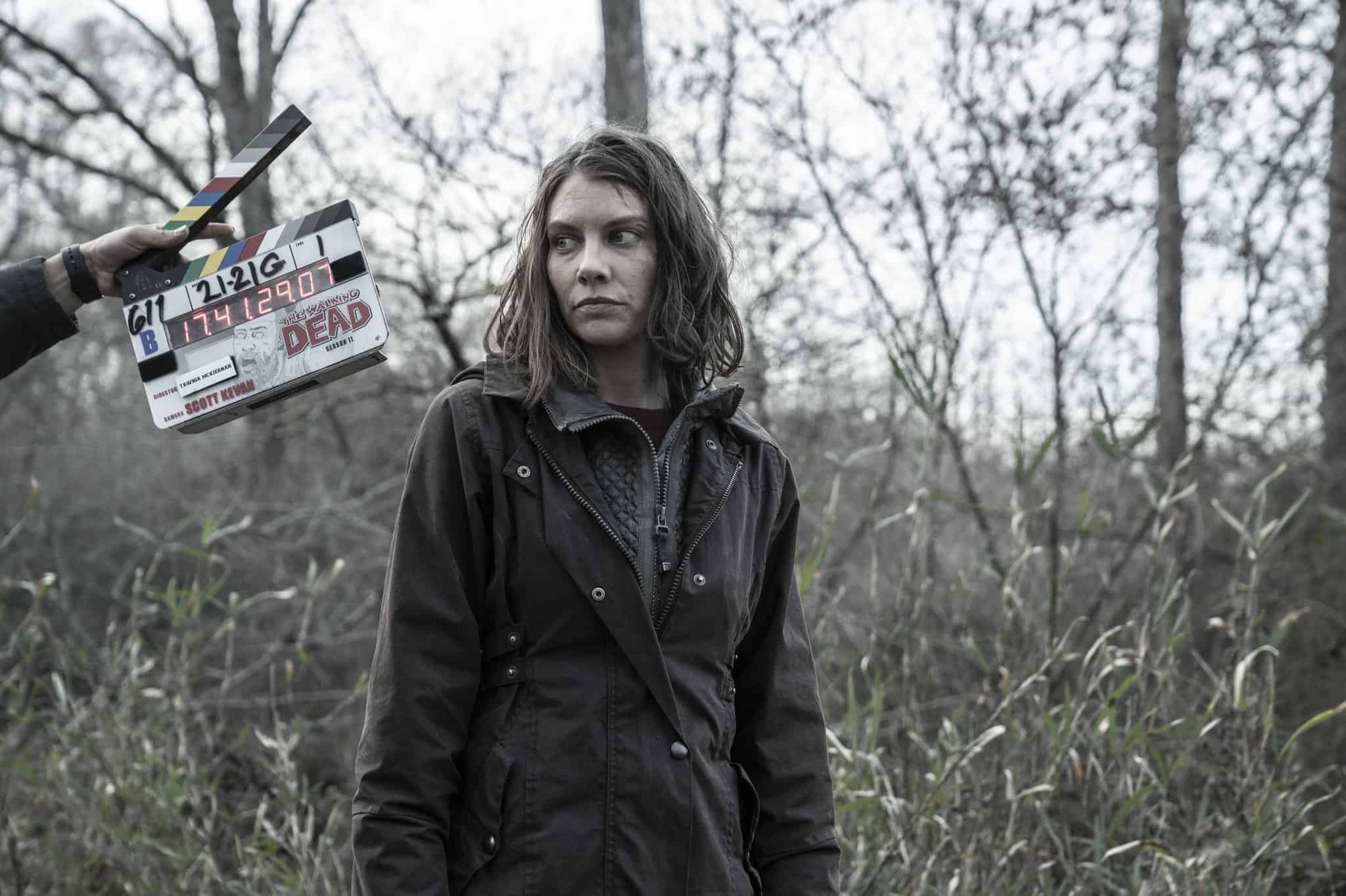 [Detrás de escenas] Lauren Cohan como Maggie Rhee en el set de The Walking Dead 11x21 Outpost 22