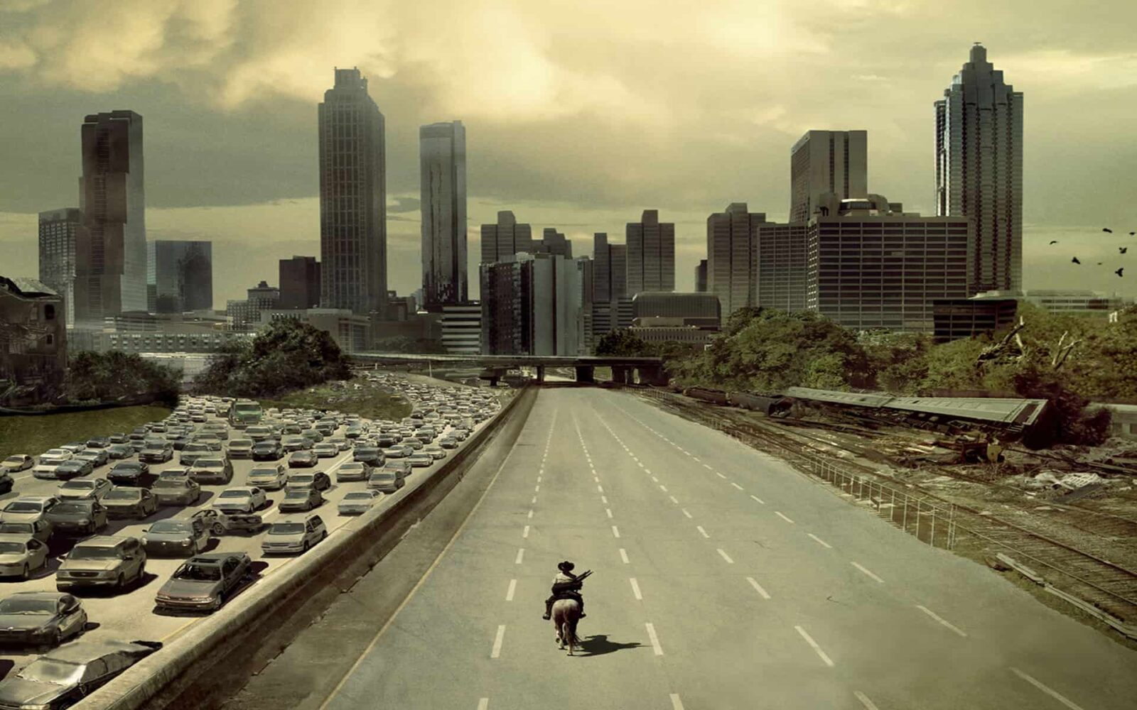 Rick Grimes en el primer episodio de The Walking Dead