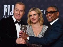 Bob Odenkirk, Rhea Seehorn y Giancarlo Esposito en los Critics Choice Awards 2023