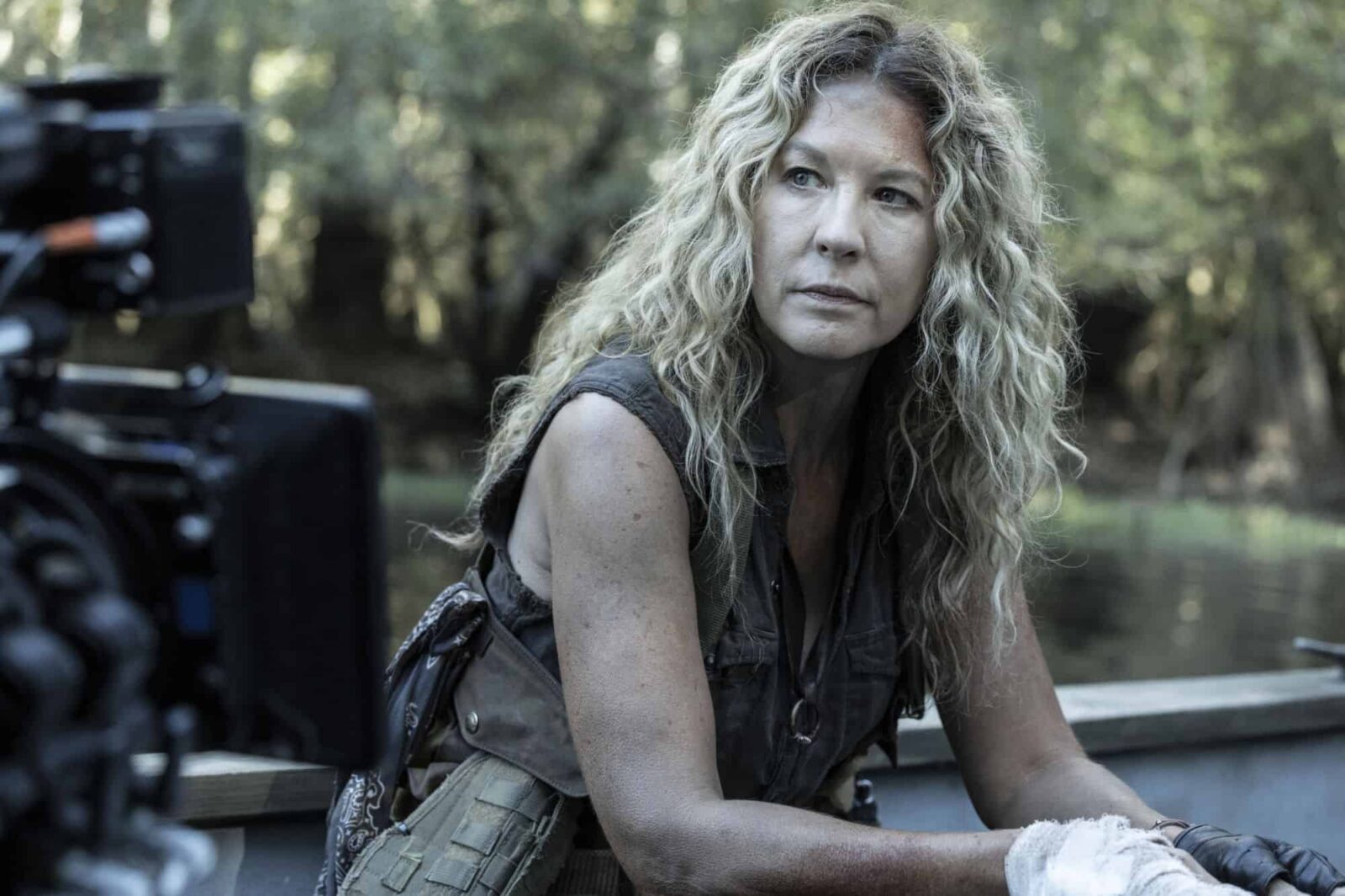 Detrás de escena: Jenna Elfman como June Dorie en Fear The Walking Dead 8x02