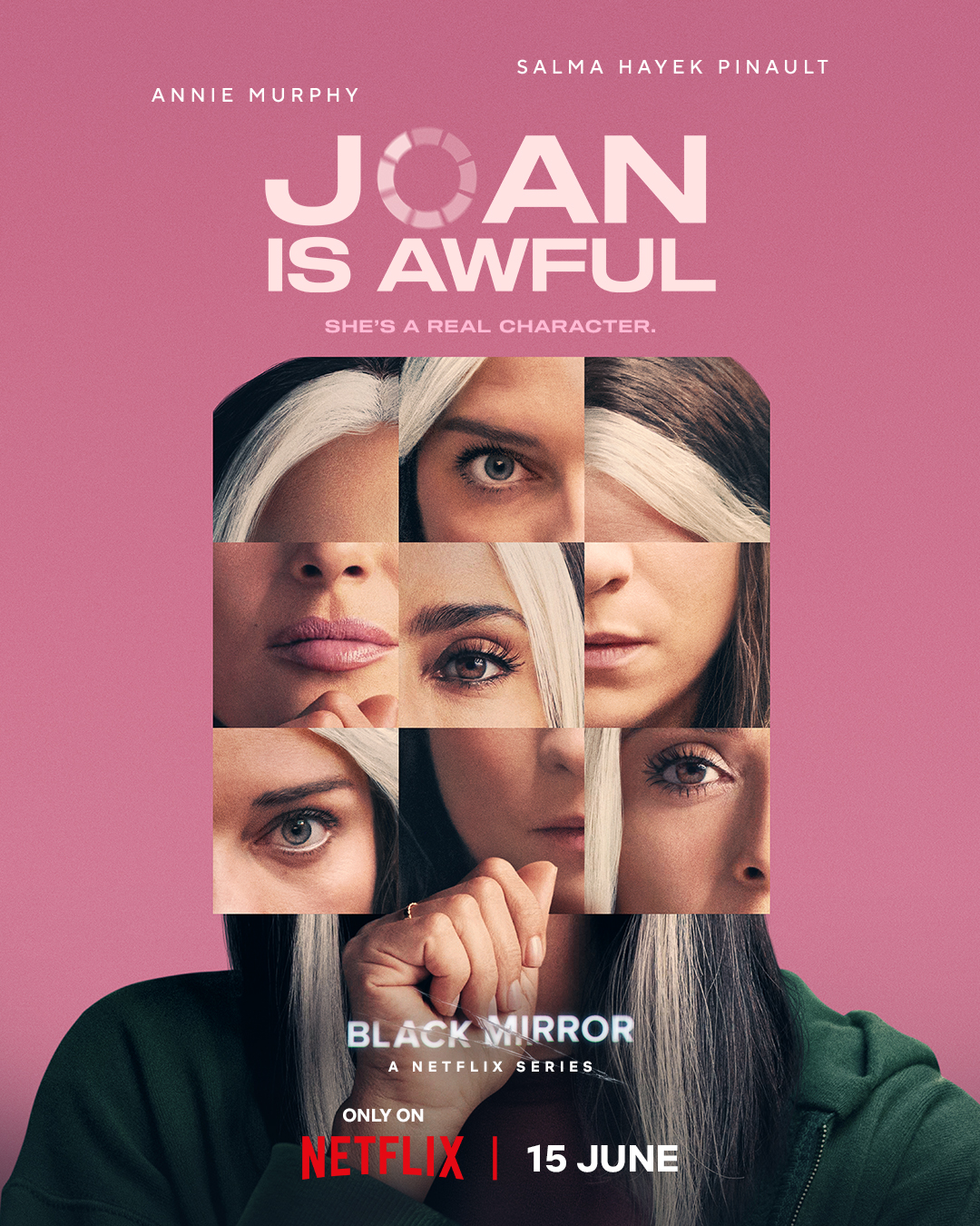 Póster de Joan is Awful, de la sexta temporada de Black Mirror