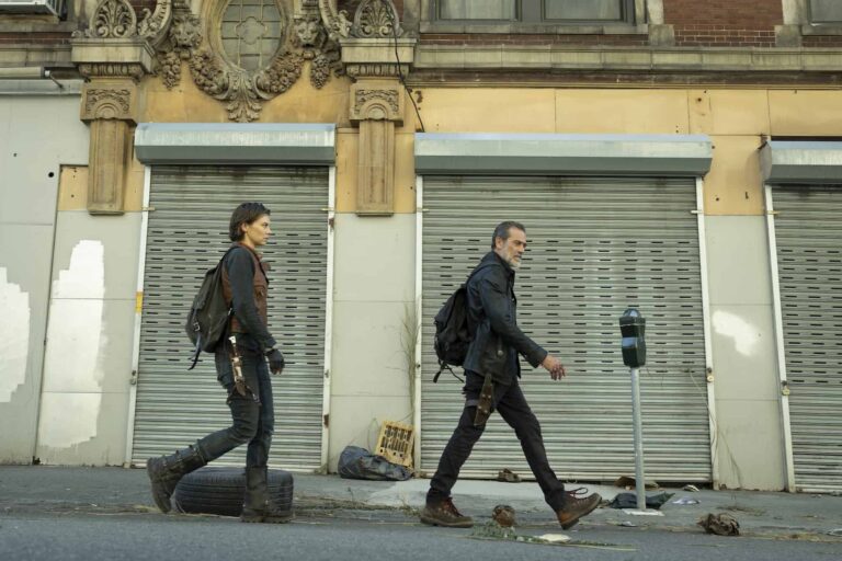 Maggie (Lauren Cohan) y Negan (Jeffrey Dean Morgan) en TWD Dead City S01E06