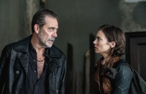 Jeffrey Dean Morgan como Negan y Lauren Cohan como Maggie Rhee en TWD Dead City