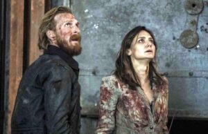 Austin Amelio como Dwight y Christine Evangelista como Sherry en FearTWD 8x09