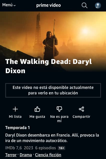 The Walking Dead: Daryl Dixon en Prime Video