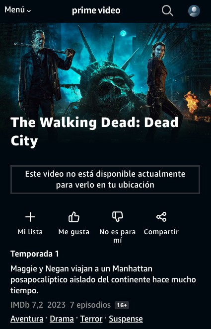 The Walking Dead: Dead City en Prime Video