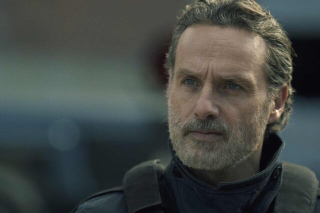 Andrew Lincoln como Rick Grimes en TWD: The Ones Who Live 1x03