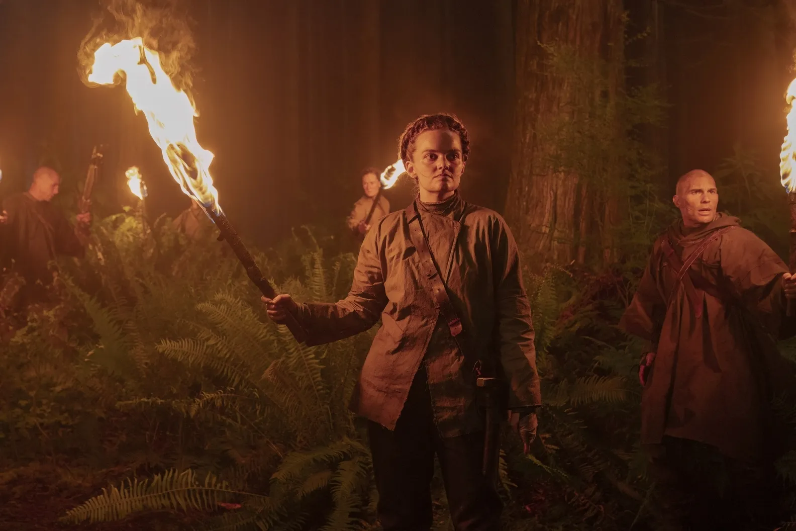 La actriz Laine Macneil como miembro de los Scars / Serafitas en TLOU 2x05