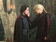 House of The Dragon 3x01: Promos, fotos y sinopsis Jacaerys Velaryon (Harry Collett) y Rhaenyra Targaryen (Emma D'Arcy) en el primer capítulo de la tercera temporada de House of The Dragon (La Casa del Dragon)