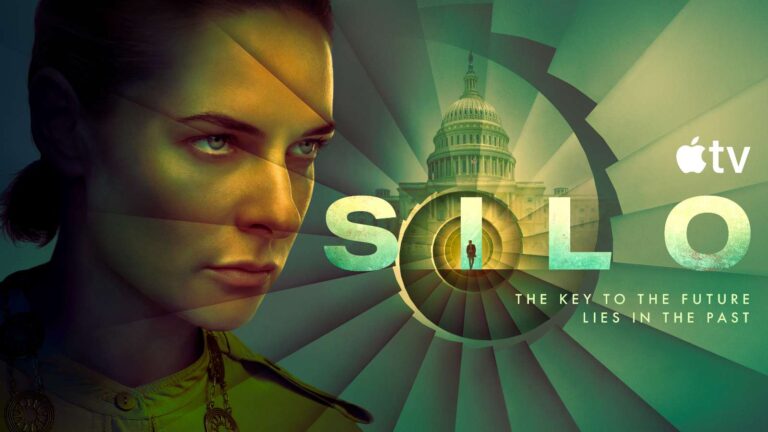 Rebecca Ferguson como Juliette en el afiche de Silo Temporada 3 (Apple TV)