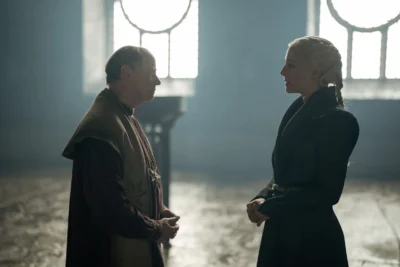 Gran Maestre Orwyle conversando con Rhaenyra Targaryen - House of the Dragon 3x03 - Temporada 3 Capítulo 3