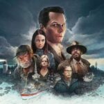 Afiche promocional de Widow's Bay, serie de terror y comedia de Apple TV, con Matthew Rhys