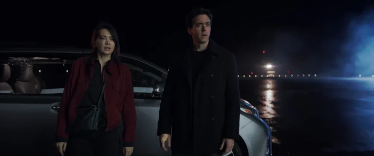 Jessica Henwick como Helen Drew y Ashley Zukerman como Daniel Keene en Silo 3x06